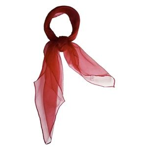 Wine Pinup Nylon chiffon head scarf rockabilly